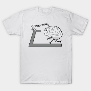 Brain on a Treadmill - Funny Illustration T-Shirt